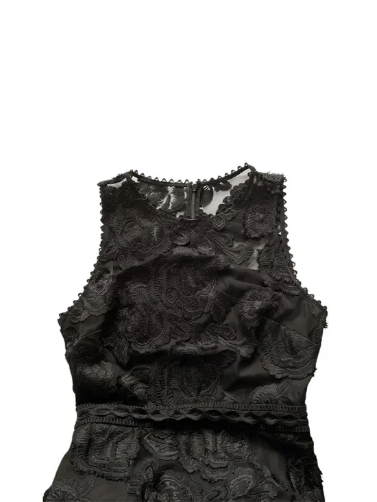 Reiss Adia Fit And Flare Lace Black Dress, size US 4 - Picture 7 of 14